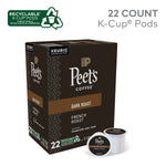 Peet's Coffee French Roast Coffee Keurig® K-Cup® Pods, Dark Roast, 22/Box (5000377806)
