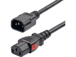 StarTech 4' C14 to Locking C13 Power Cable, Male to Female, Black (87L3-8400-POWER-CORD)