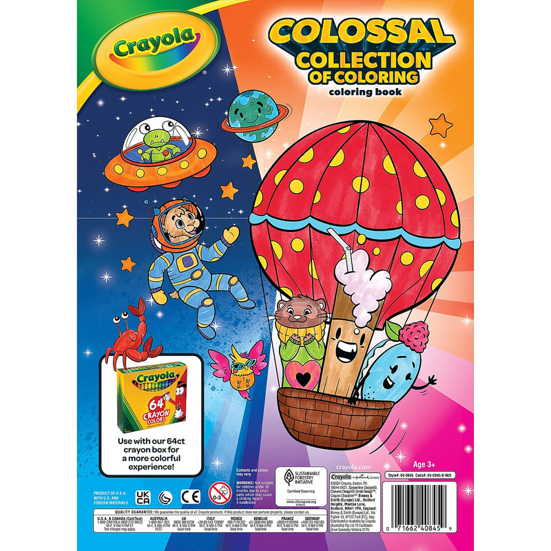 Crayola Colossal Collection of Coloring, 288 Pages, 3/Bundle (BIN040845-3)