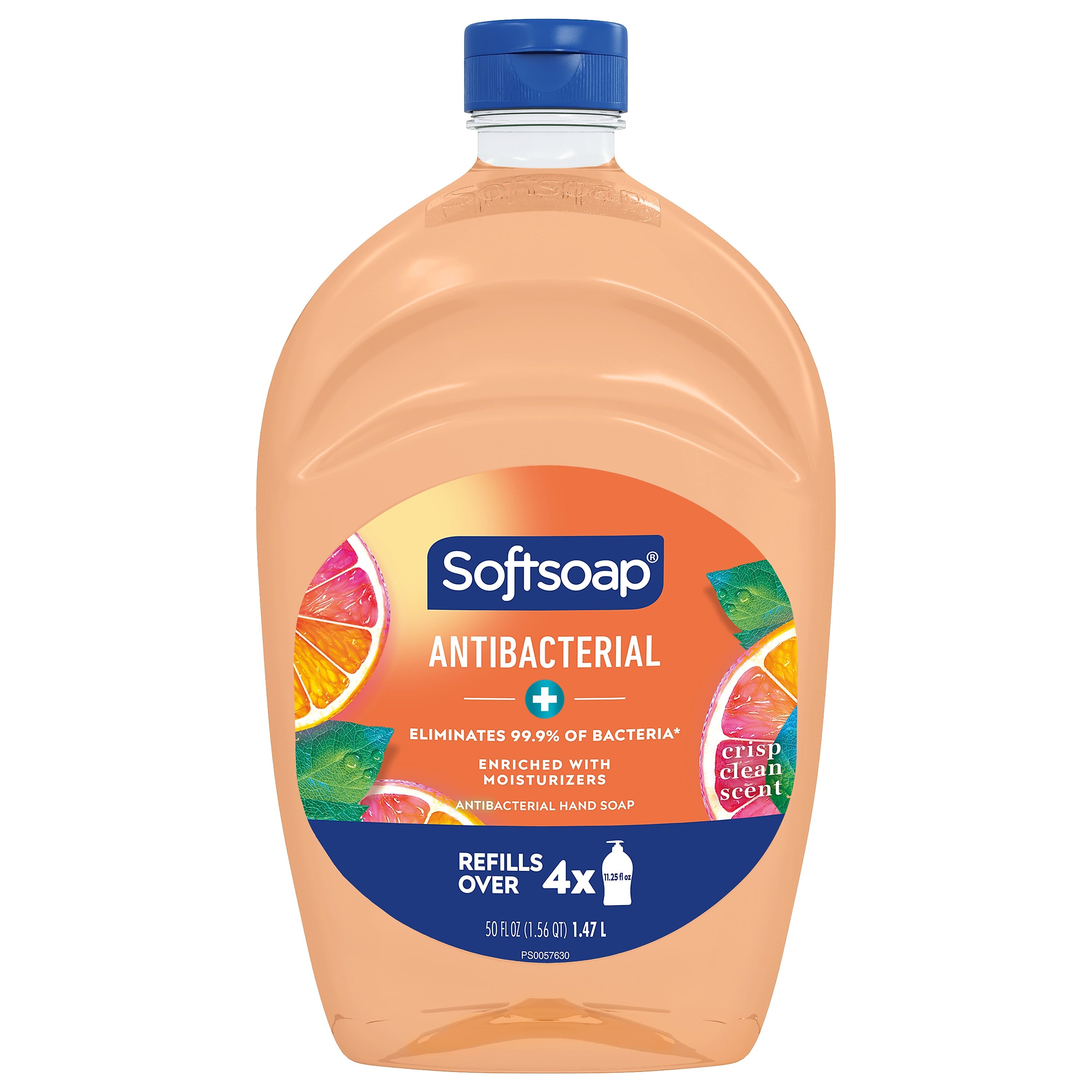 Softsoap Antibacterial Liquid Hand Soap Refill, Crisp Clean Scent, 50 Fl. Oz., 6/Carton (US05261ACT)