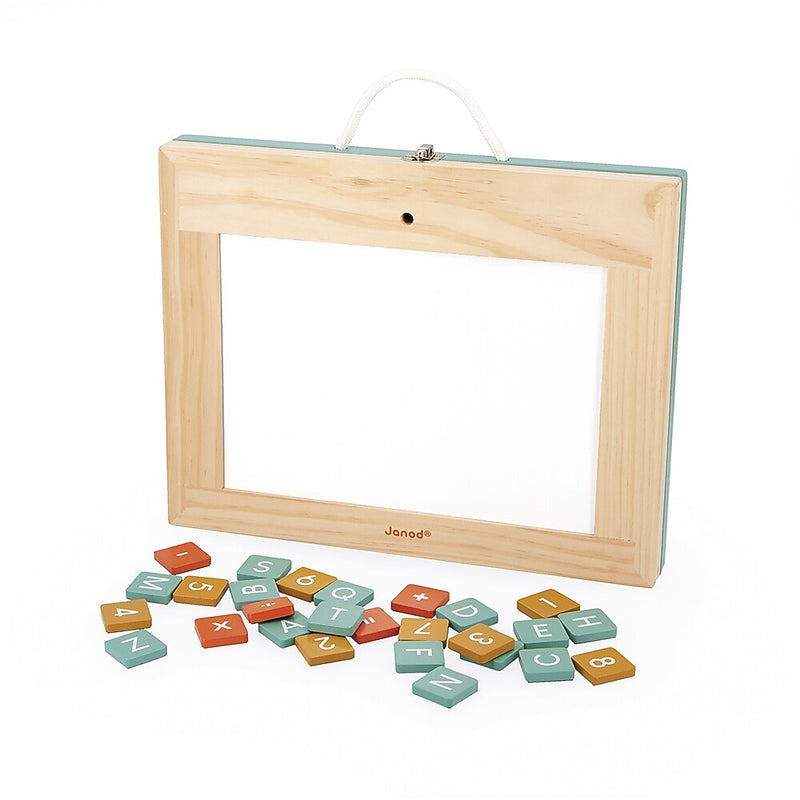 Janod Magnetic 4-in-1 Mobile Board, Multicolor (J09626)