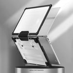 SaharaCase Heavy-Duty Raider Series 16" Laptop Case with Stand, Shock Absorbing, Frosted Clear/Black (LT00050)