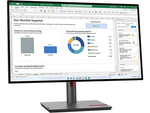 Lenovo ThinkVision P27h-30 27" 60 Hz LCD Monitor, Raven Black (63A1GAR1US)