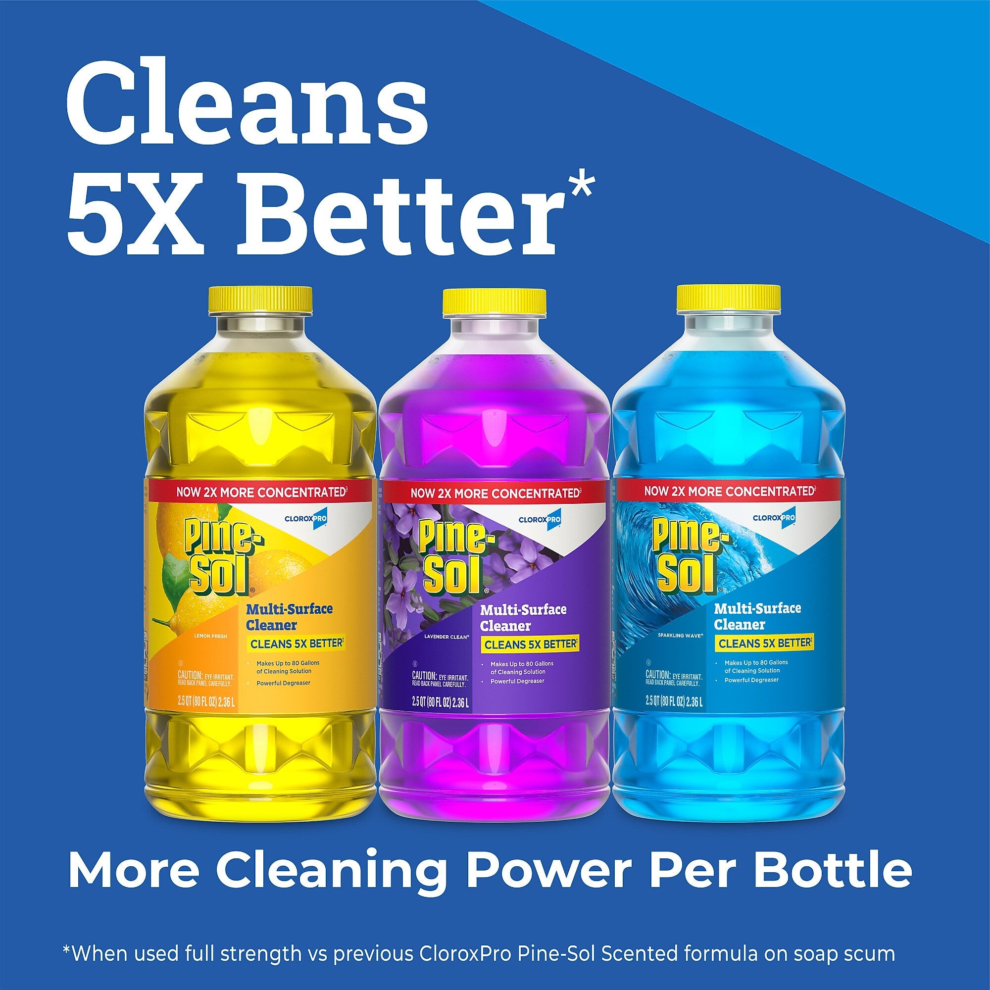 Pine-Sol Multi-Surface Cleaner/Degreaser, Lavender Clean Scent, 80 Fl. Oz. (60608)