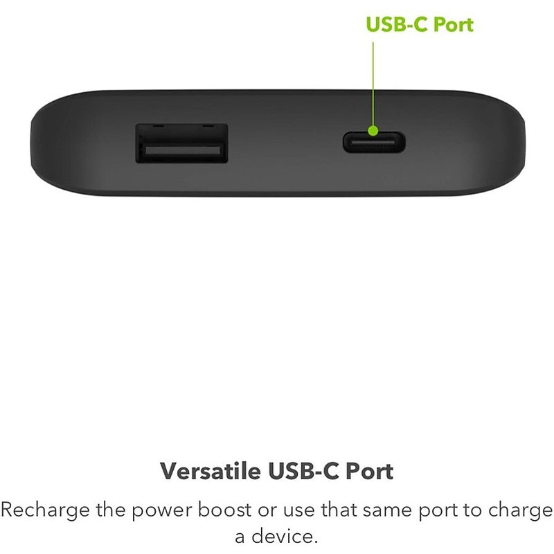 Mophie USB-A/USB-C Power Bank, 20W, 10000 mAh, Black (401108800)
