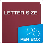 Oxford Twin Portfolio Folders, Burgundy, 25/Box (OXF 57557)