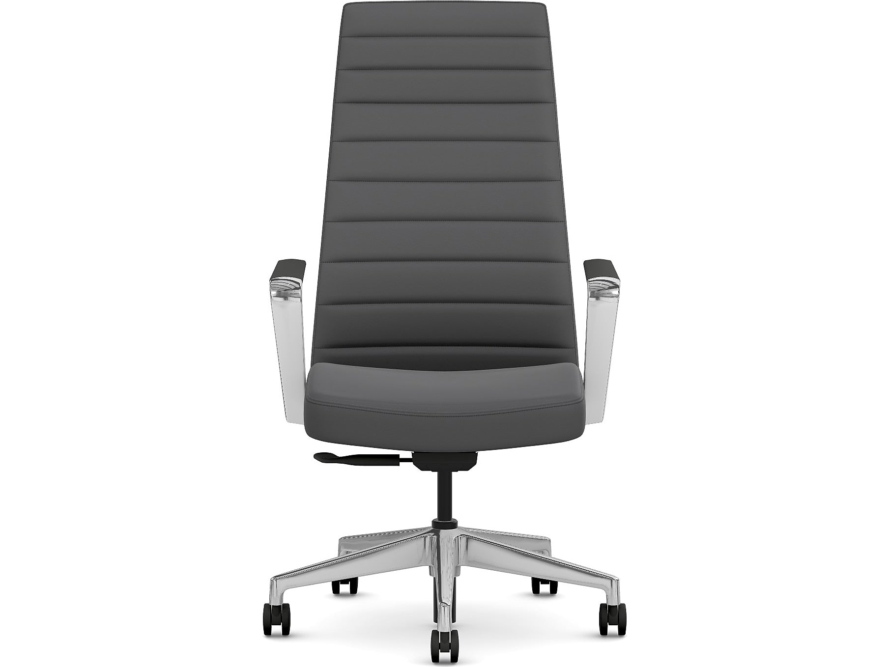 HON Cofi Fabric Swivel Executive Chair, Graphite/Polished Aluminum (HCFEU.W0.STC.P.H.UR93.CHSTC09.PA)