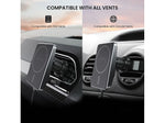 Journey EXPRESS MagSafe Wireless Car Mount Charger, Black (JREMWCVM)