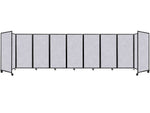 Versare The Room Divider 360 Freestanding Folding Portable Partition, 72"H x 300"W, Marble Gray SoundSorb Fabric (1932301)