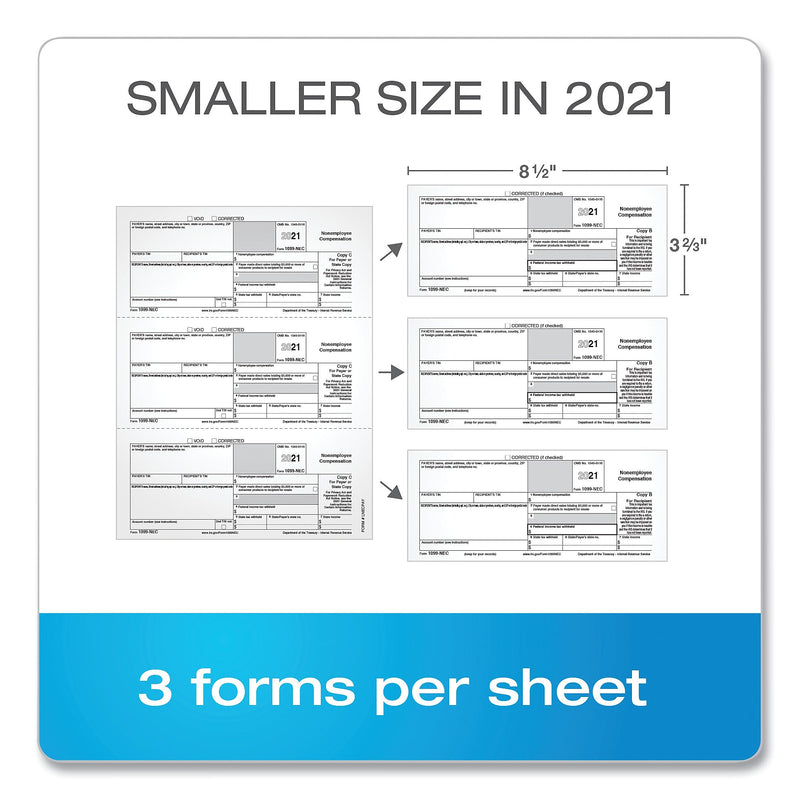 FORM,5 PT FORMS,50/PK,WH