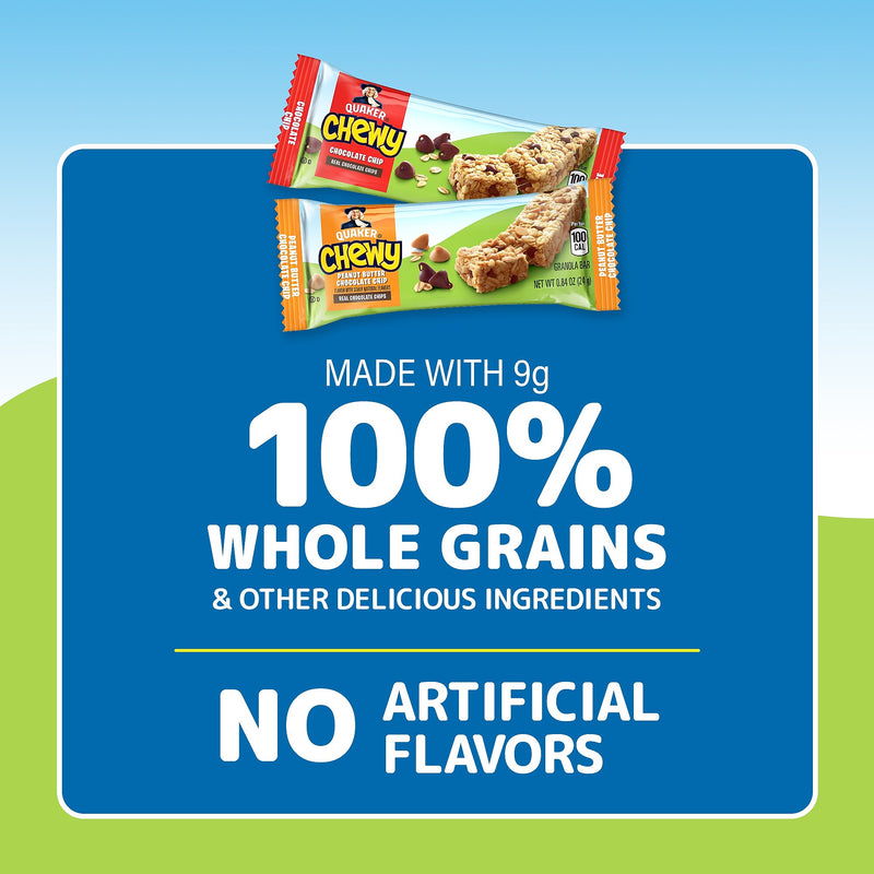 Quaker Chewy Granola Bar Variety Pack, 0.84 oz., 60 Bars/Box (220-00434)