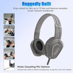 TechProtectus Rugged and Adjustable ShockProof Noise-Canceling Over-Ear Headphones (TP-H16-CIV)