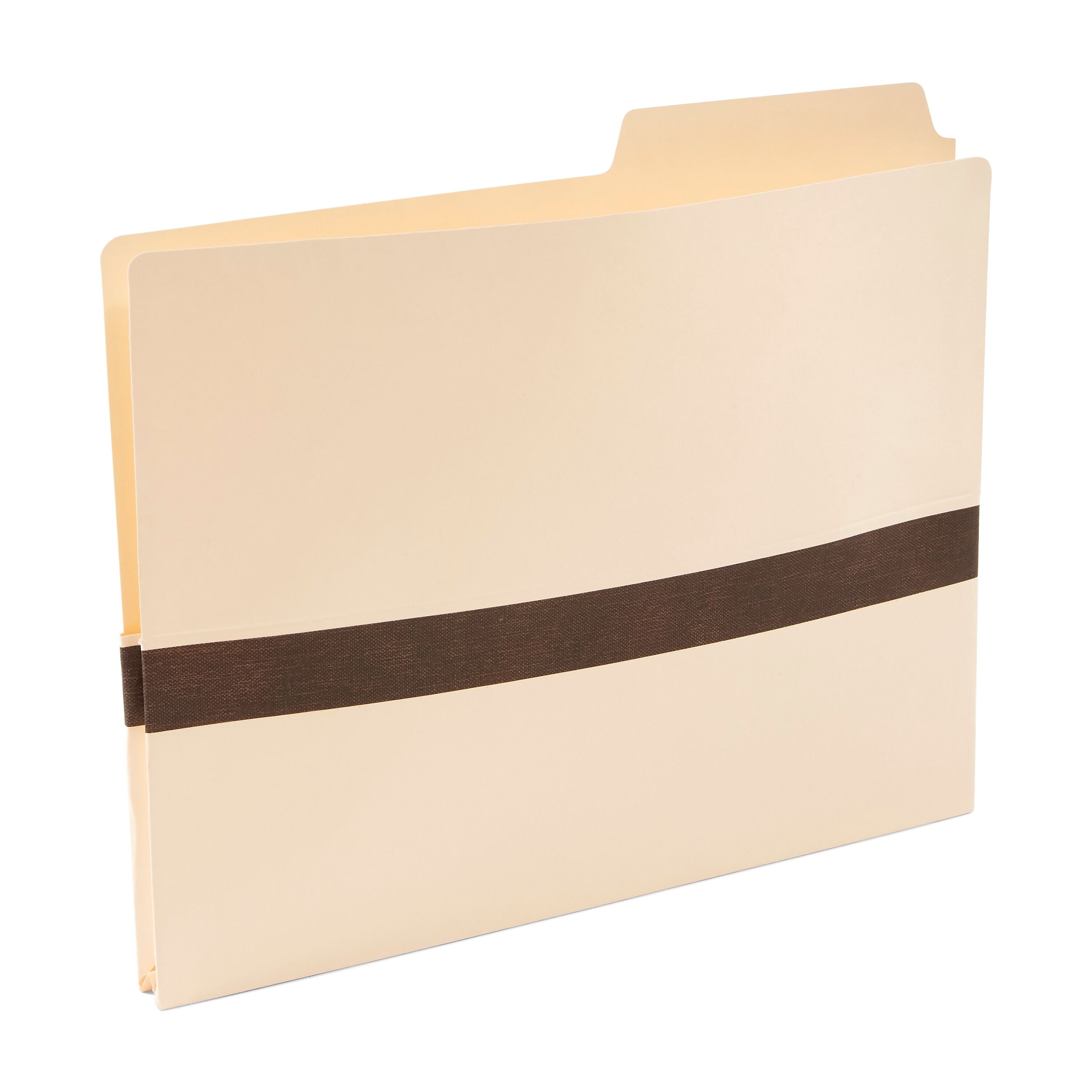 Staples File Pocket, 1" Expansion, Letter Size, Manila, 50/Box (18818)