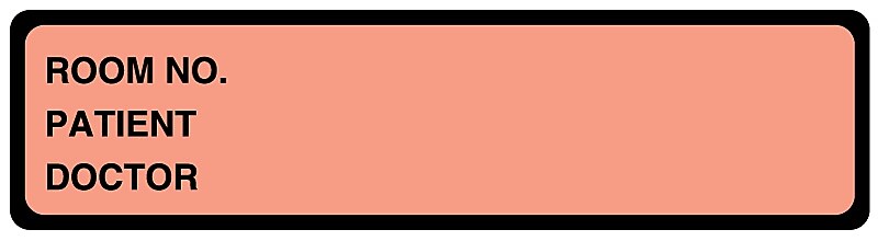 Salmon Binder Label, 5-3/8" x 1-3/8"