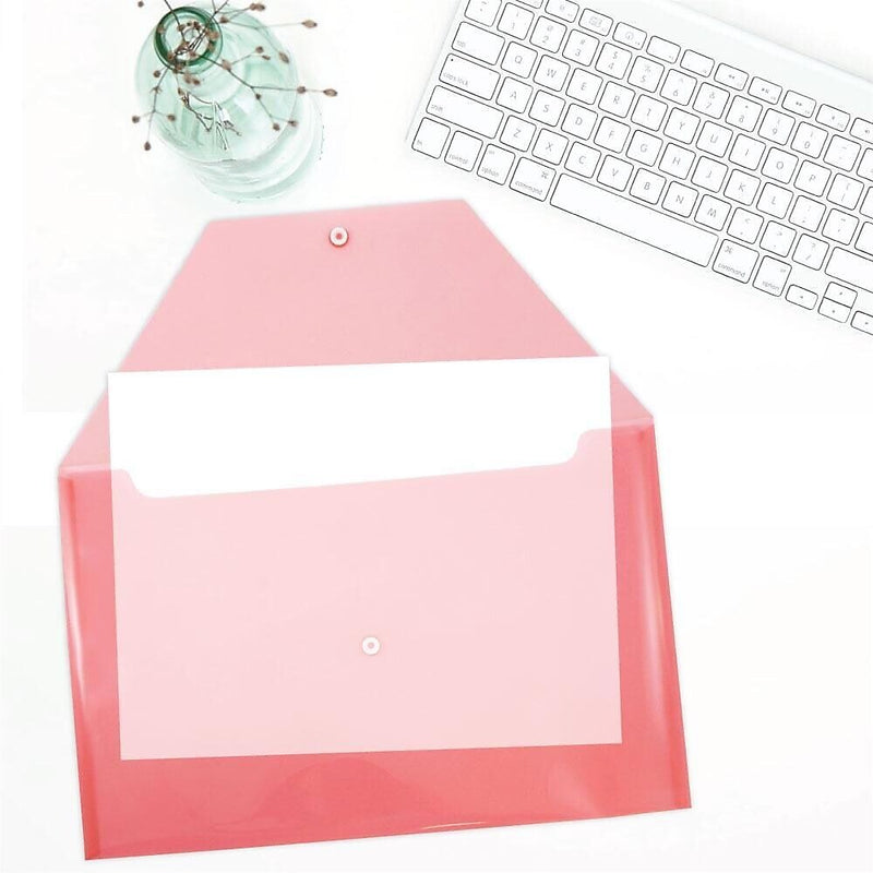 JAM Paper Premium Plastic Document File, Legal, Red, 3/Pack (219S0REX3)