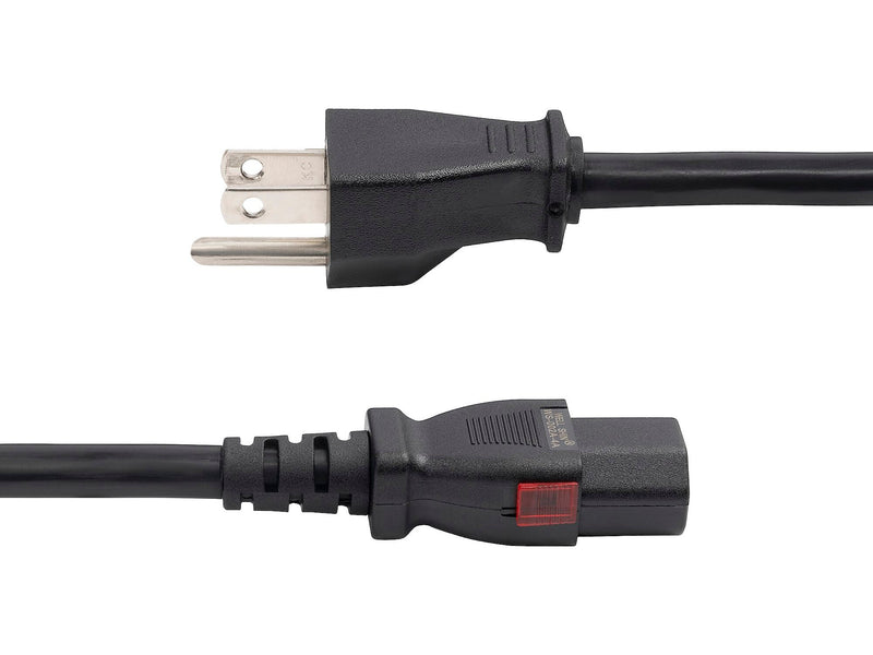 StarTech 12' NEMA 5-15P to Locking C13 Power Cable, Male to Female, Black (27LC-4B00-POWER-CORD)