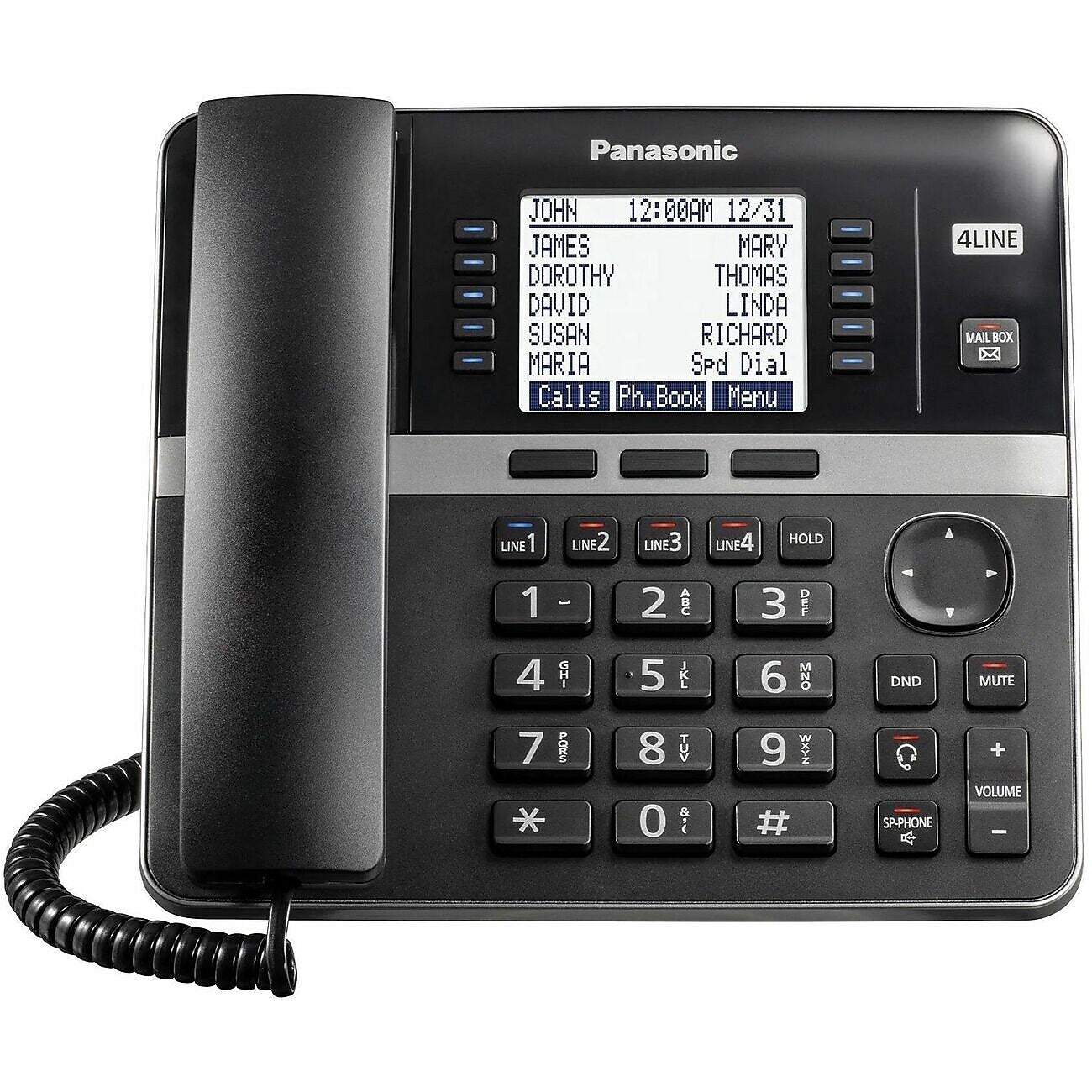Panasonic KX-TGW420B 4-Line Conference Speaker Phone with Digital Answering