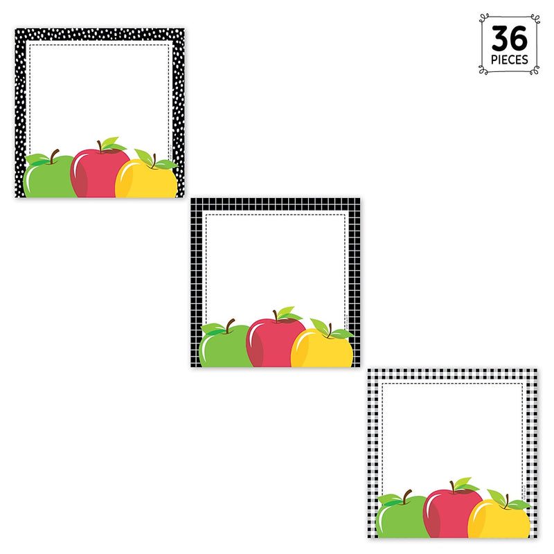 Creative Teaching Press Apple Time Apple Cards Designer Cut-Outs, 36/Pack, 3 Packs/Bundle (CTP11054-3)