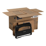 Georgia-Pacific Safe-T-Gard Toilet Seat Cover Dispenser, Half-fold, Black, 10/Carton (57748)