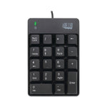Adesso Wired 18-Key Numeric Keypad, Black (ADEAKB601UB)