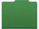 Medical Arts Press Pressboard Classification Folder, 1 Divider, 2" Expansion, Letter Size, Moss Green, 10/Box