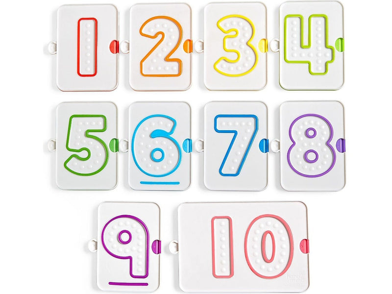 hand2mind Sensory Number Trays, 10/Set (96237)