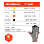 Ergodyne ProFlex 7072 Nitrile Coated Cut-Resistant Gloves, ANSI A7, Gray, Medium, 1 Pair (10313)