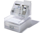 LIKE-IT Stackable Landscape Desktop Organizer Assortment, Translucent White, 3 Pieces (MX9203_9202_9201)