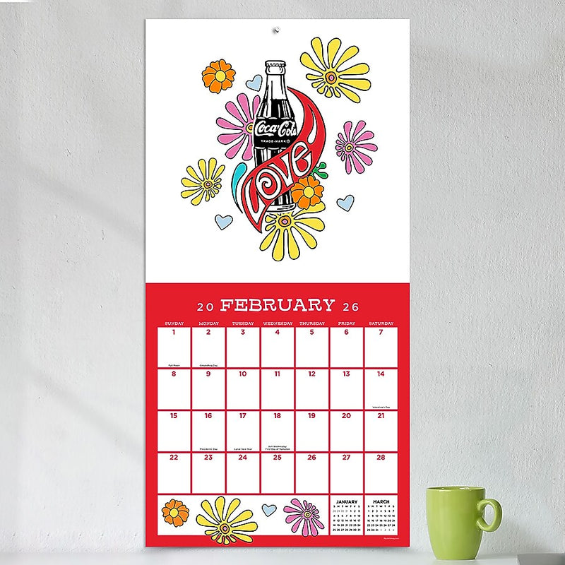 2026 TF Publishing Coca Cola 12" x 12" Monthly Wall Calendar (26-1105)