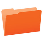 Pendaflex Recycled File Folder, 1/3-Cut Tab, Legal Size, Orange, 100/Box (43501/3ORA)