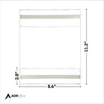 AdirOffice Wall Mount Sign Holder, 8.5" x 11", Desktop/Wall, Clear Acrylic, 24/Pack (639-8511-24-WM)