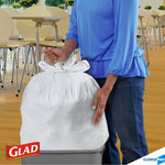 Glad Quick-Tie Tall Kitchen Trash Bags, 13 Gallon, 200/Box (15931)
