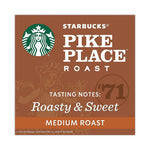 Starbucks Pike Place Beans Coffee, Medium Roast,16 oz., 6/Carton (SBK11017854CT)