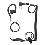Cobra C-Style Earloop-Wrap In-Ear Headset for Cobra Performa 400/450 2-Way Handheld Business Radios, Black (0010100-1)