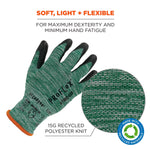 Ergodyne ProFlex 7002-ECO Recycled PU Coated Gloves, 15 Gauge, Green, X-Large (10565)