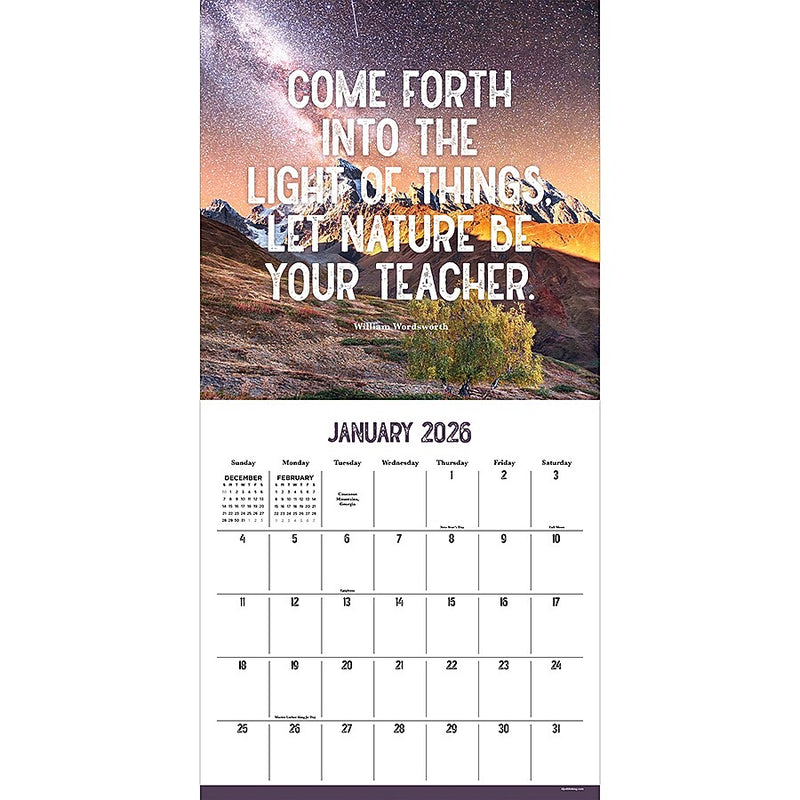 2026 TF Publishing The Great Outdoors 12" x 12" Monthly Wall Calendar (26-1109)