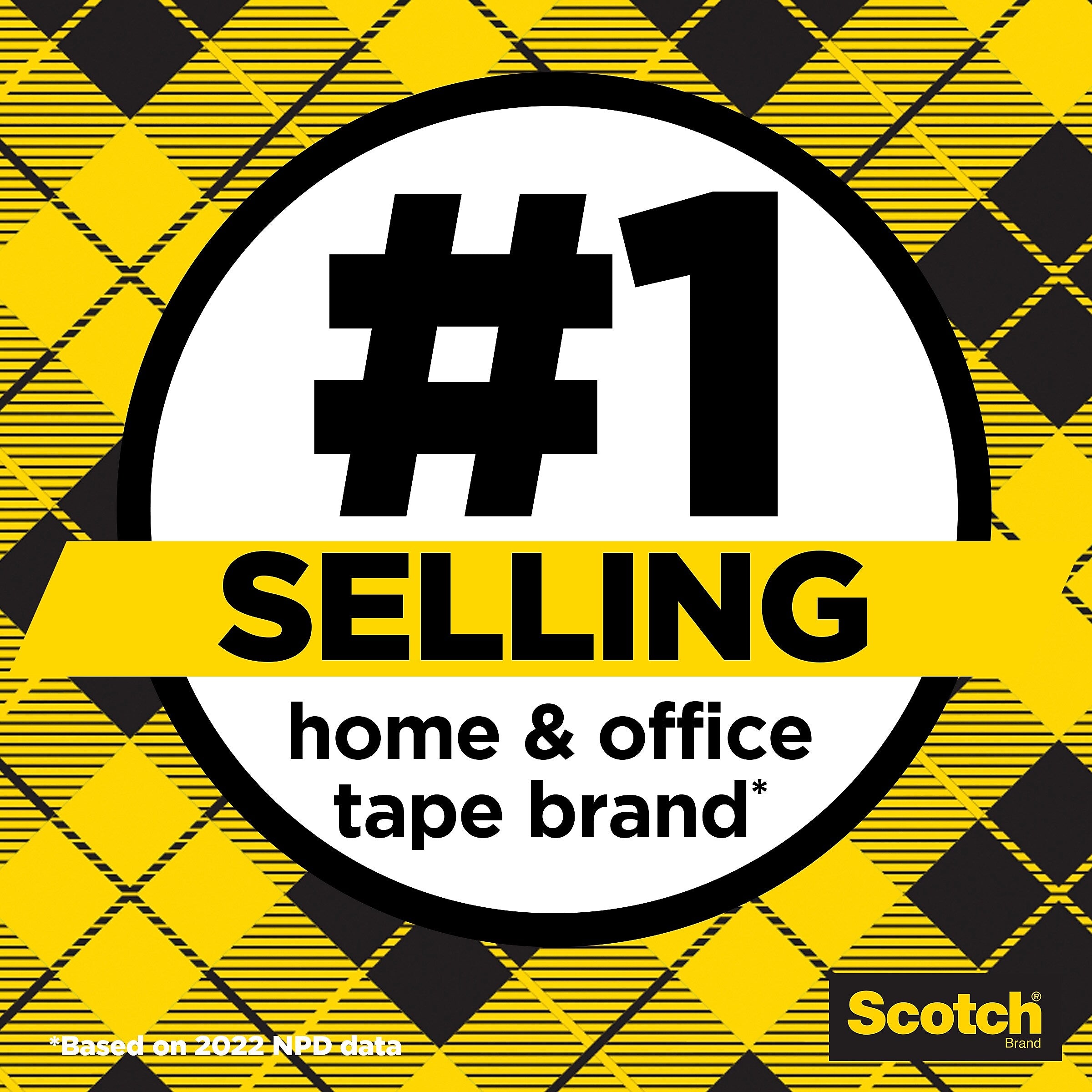 Scotch Permanent Double Sided Tape With Dispensers, 0.5" x 13.9 yds., Clear, 6/Pack (6137H-2PC-MP)