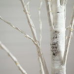 Nearly Natural 6-ft Pre-Lit Artificial White Birch Tree with 300 Warm White LED Lights (T4910)