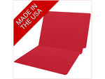 Medical Arts Press Heavy-Duty End Tab File Folder, Straight Cut, Letter-Size, Red, 40/Box (S-09458-RED)