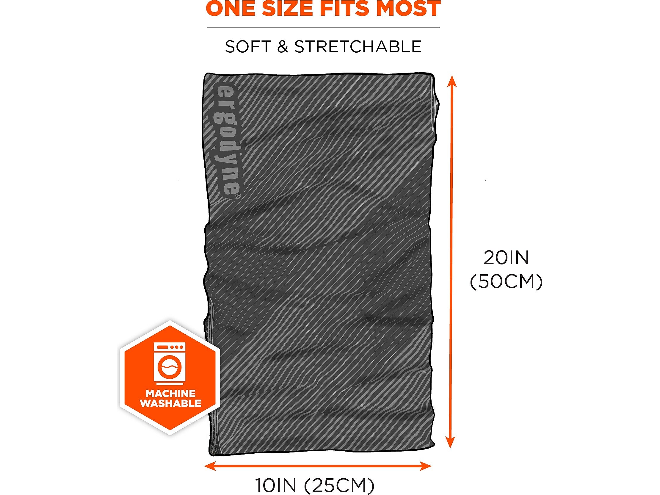 Ergodyne Chill-Its 6484 Neck Gaiter, Black, One Size (42095)