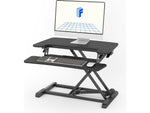 FlexiSpot M7 Series 28"W Manual Rectangular Adjustable Standing Desk Converter, Black (M7-E-28B)