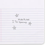 Mead Square Deal 1-Subject Composition Notebooks, 7.5" x 9.75", Wide Ruled, 100 Sheets, Black (09920)