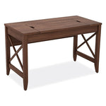 Alera Sit-to-Stand Table Desk, 47.25w x 23.63d x 29.5 to 43.75h, Modern Walnut