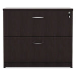 Alera Valencia Series Two Drawer Lateral File, 34w X 22 3/4d X 29 1/2h, Espresso