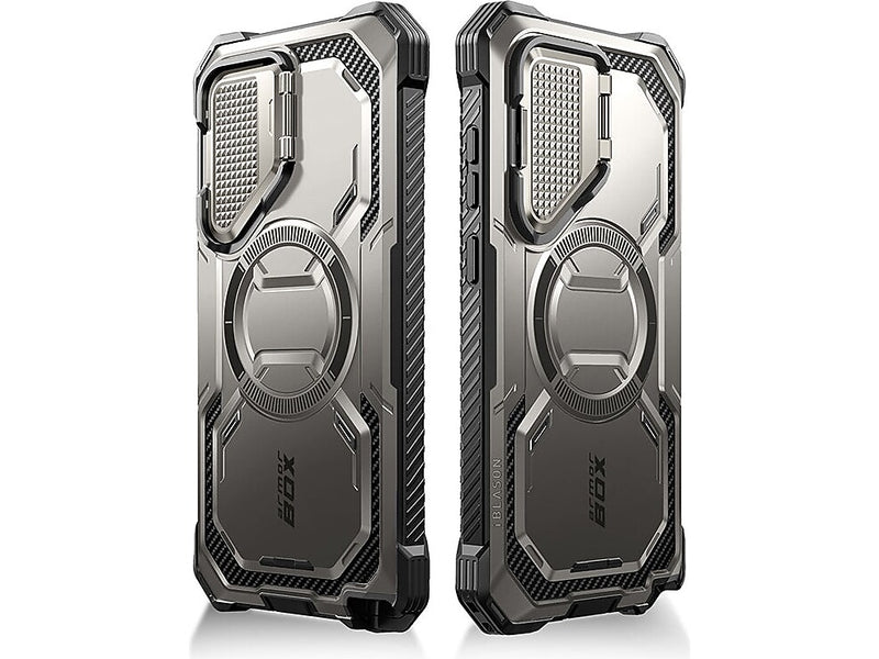 i-Blason Armorbox MagSafe Rugged Case for Samsung Galaxy S24 Ultra, Shock-Absorbing, Titan Gray