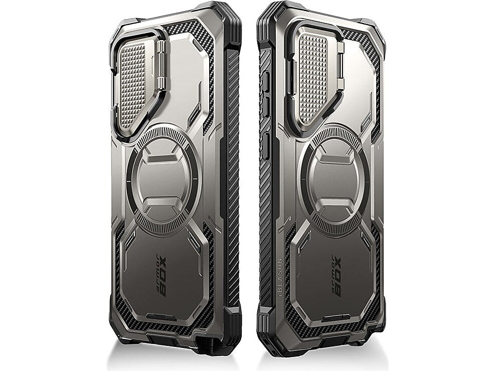 i-Blason Armorbox MagSafe Rugged Case for Samsung Galaxy S24 Ultra, Shock-Absorbing, Titan Gray