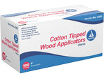Dynarex Cotton-Tipped Applicator, Sterile, 2/Pouch, 100 Pouches/Box, 10 Boxes/Carton (4302)