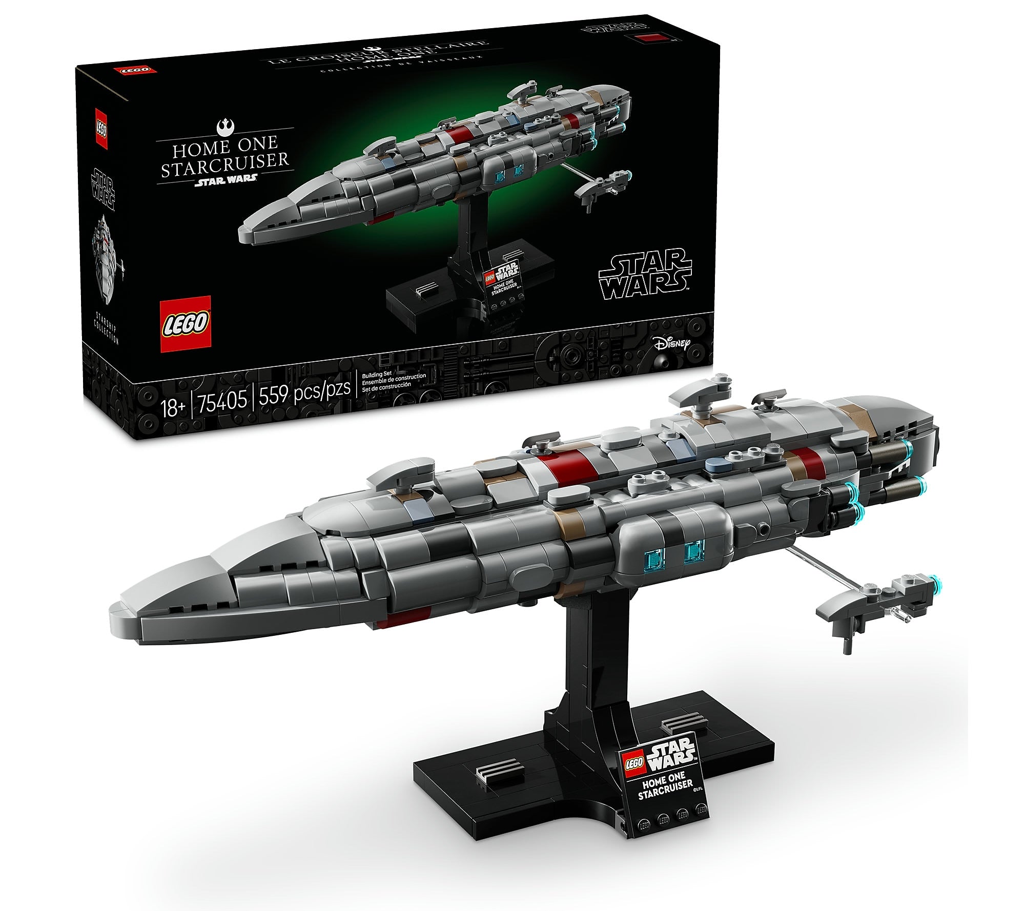 LEGO Star Wars Home One Starcruiser, 559 Pieces (75405)