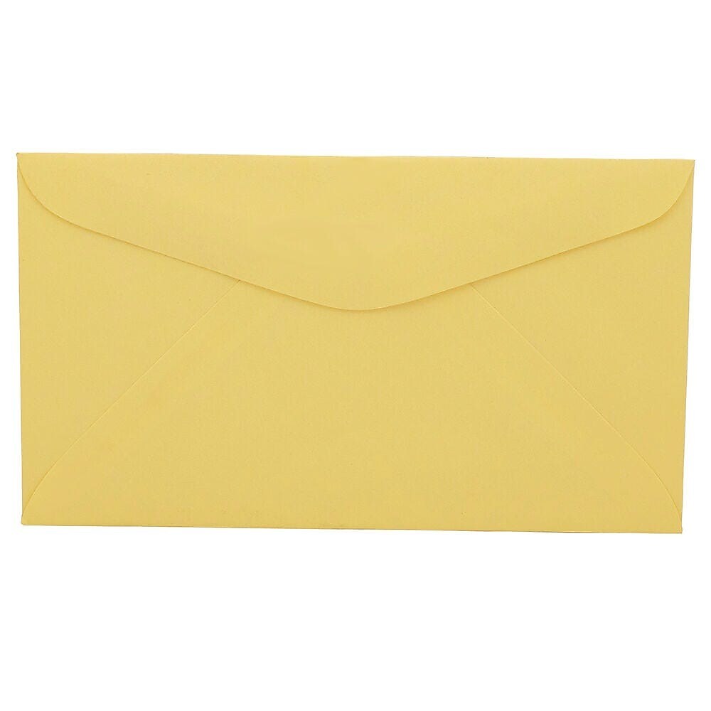 JAM Paper #6 3/4 Booklet Envelope 3 5/8" x 6 1/2", Canary Yellow, 100/Pack (357617061d)