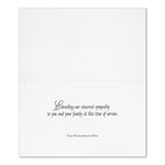 "Sweet Lilies" Sympathy Card w/ Unlined White Envelope, 25/BX
